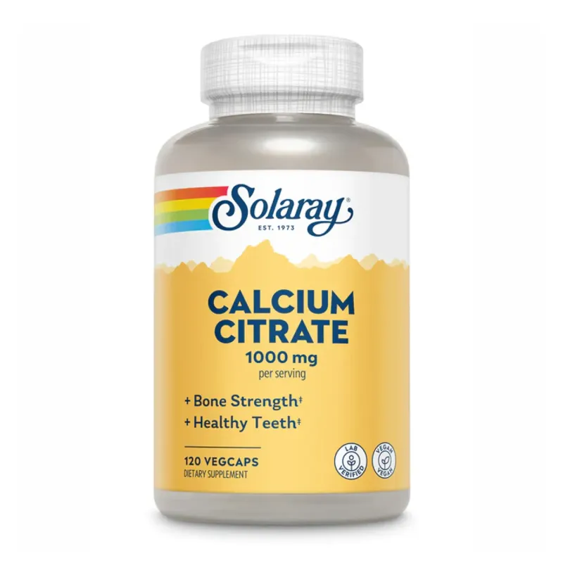 Solaray Calcium Citrate 1000 мг, капсули, 120 вег. капс.