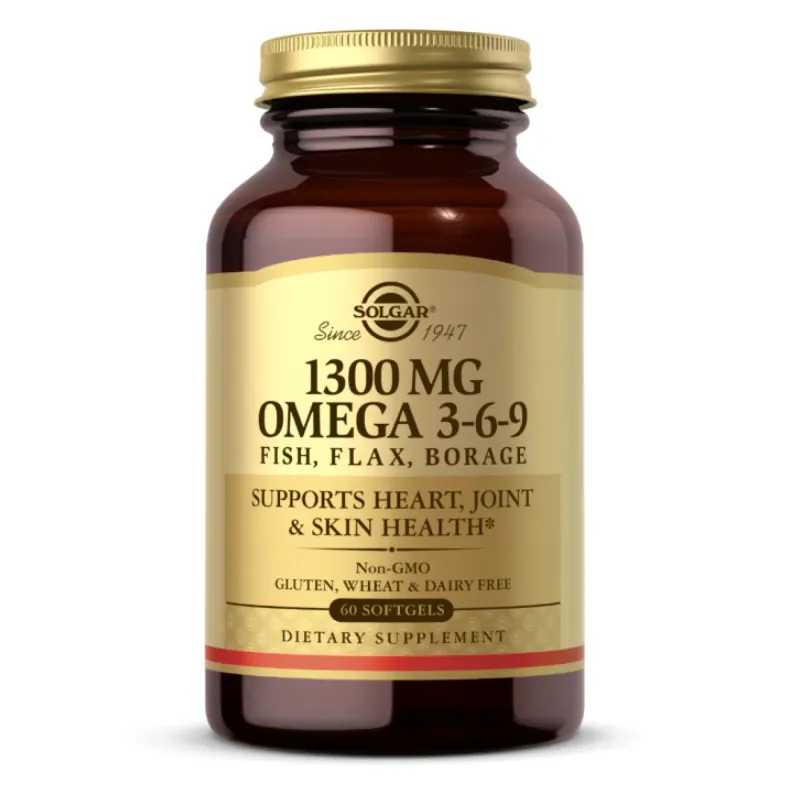 Solgar Omega 3-6-9 1300 мг, 60 гел. капс.