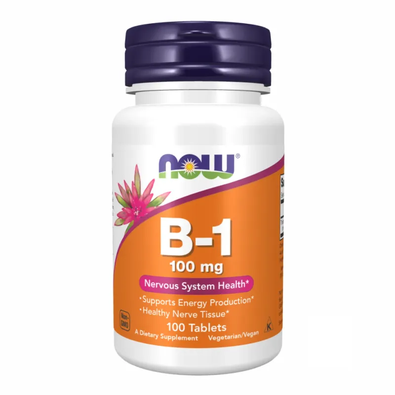 NOW Foods B-1 100 мг, 100 табл.