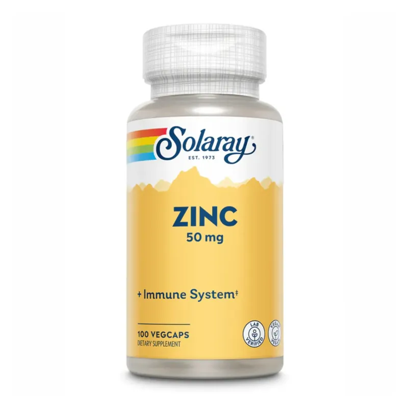 Solaray Zinc 50 мг, 100 вег. капс.
