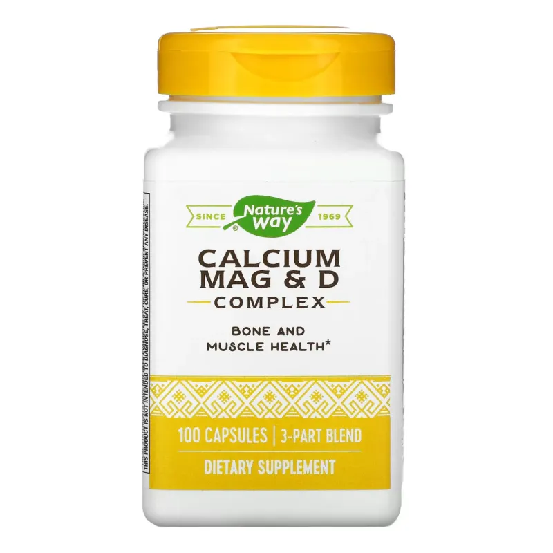 Nature's Way Calcium-Magnesium-Vitamin D, 100 капс.