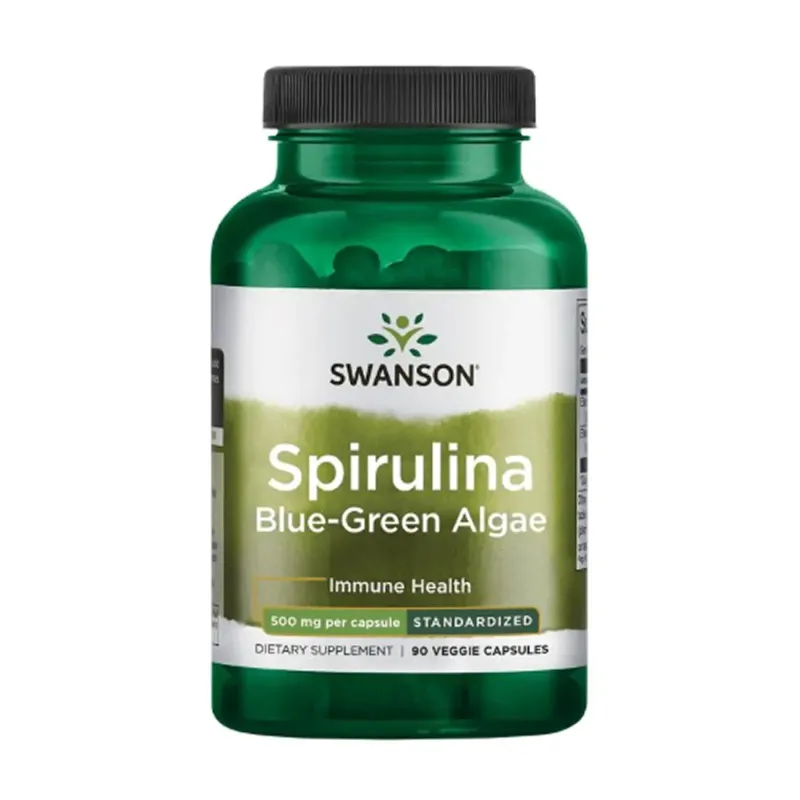 Swanson Spirulina Blue-Green Alhae 500 мг, 90 вег. капс.