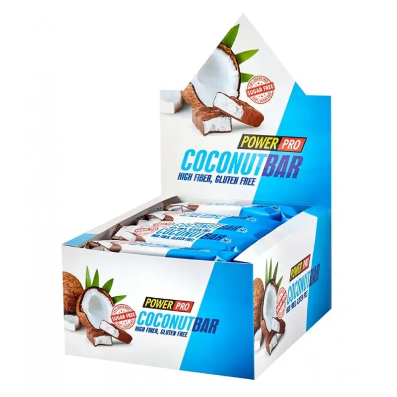 Power Pro Protein Bar, 20 × 50 г, Кокос