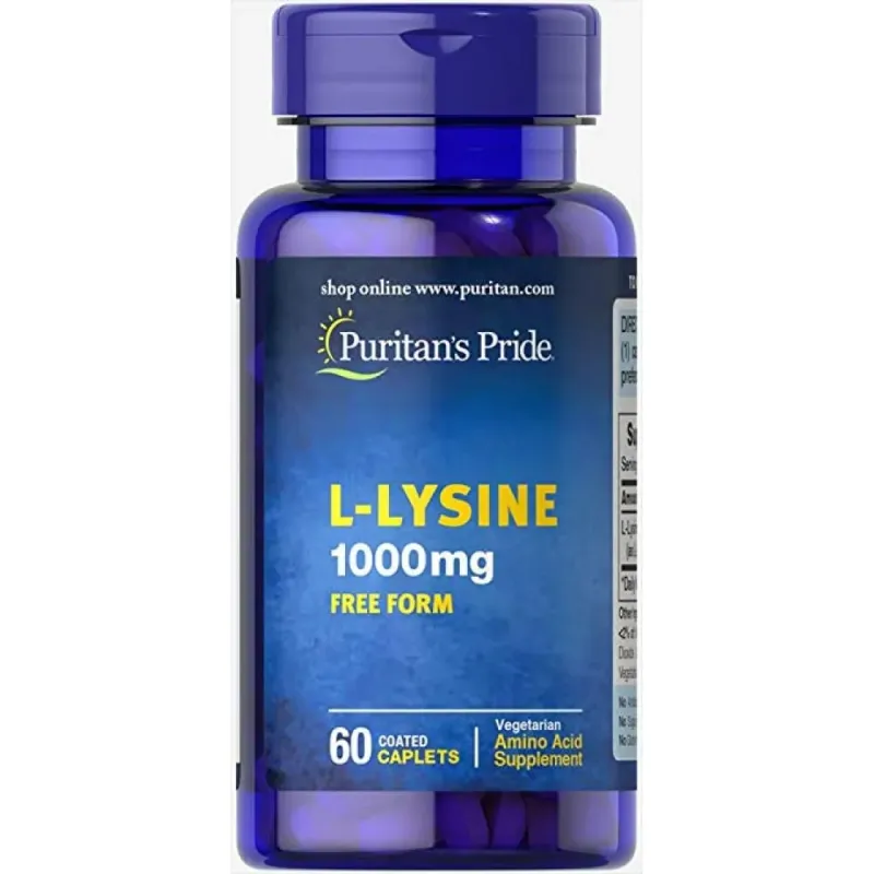 Puritans Pride L-Lysine 1000 мг, 60 табл.