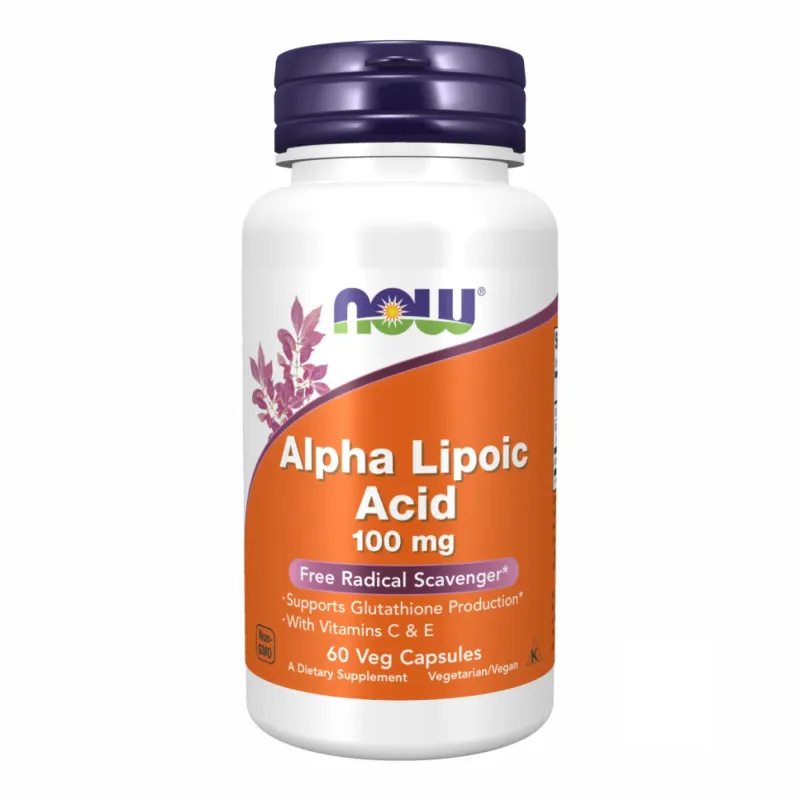 NOW Foods Alpha Lipoic Acid 100 мг, 60 вег. капс.