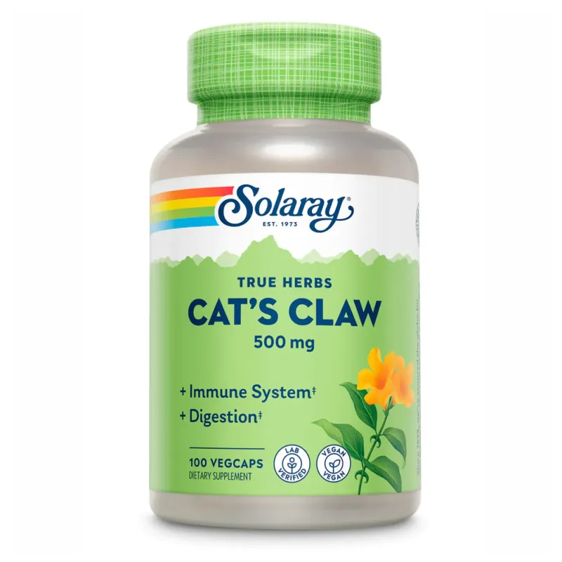 Solaray Cat's Claw 500 мг, 100 вег. капс.