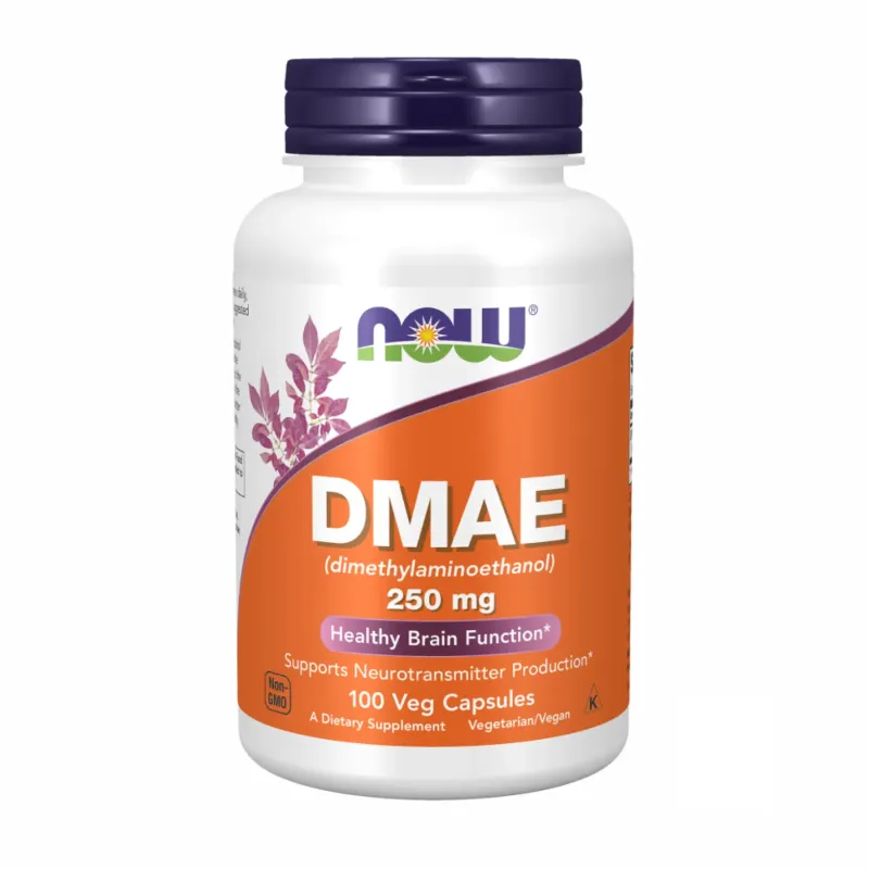 NOW Foods Dmae 250 мг, 100 вег. капс.