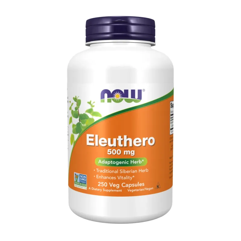 NOW Foods Eleuthero 500 мг, 250 вег. капс.