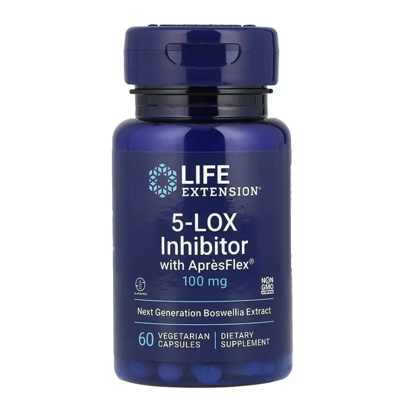 Life Extension 5-LOX Inhibitor with AprèsFlex® 100 мг, 60 вег. капс.