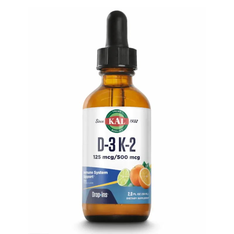 KAL D3 K2 DropIns 125 мкг, 57 г, Цитрус