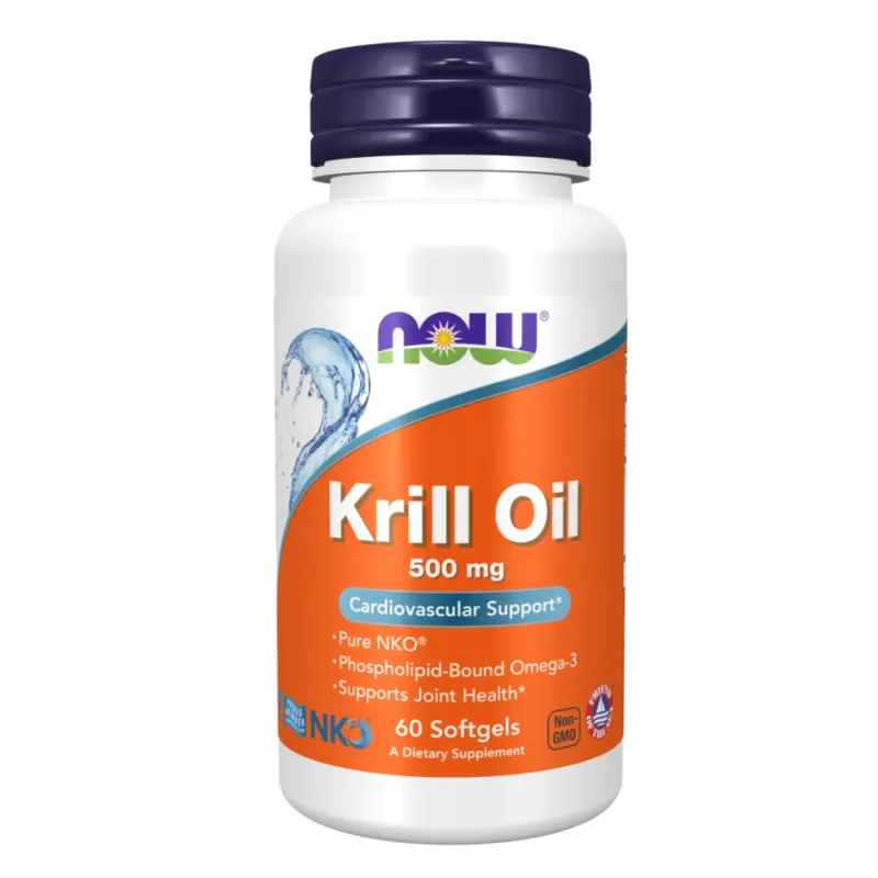 NOW Foods Krill Oil 500 мг, 60 гел. капс.