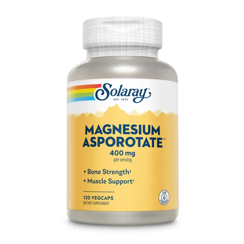 Solaray Magnesium Asporotate 400 мг, 120 вег. капс.