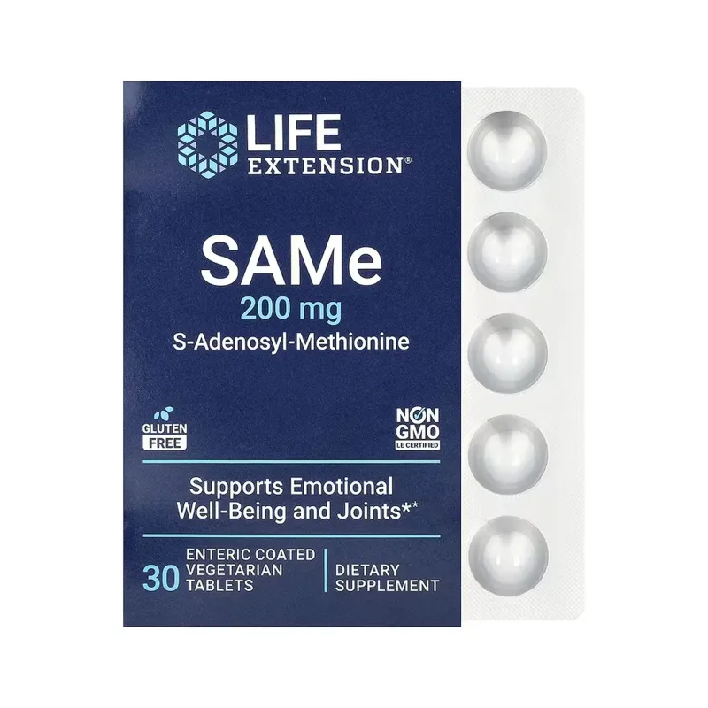 Life Extension SAMe 200 мг, 30 табл.