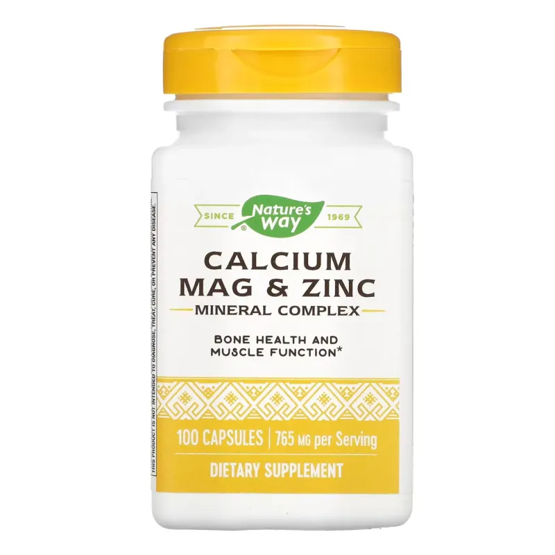 Nature's Way Calcium-Magnesium-Zinc, 100 капс.