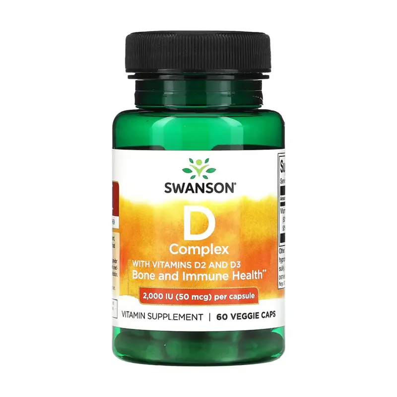 Swanson D Complex D2 abd D3 2000 МО(50 мкг), 60 капс.