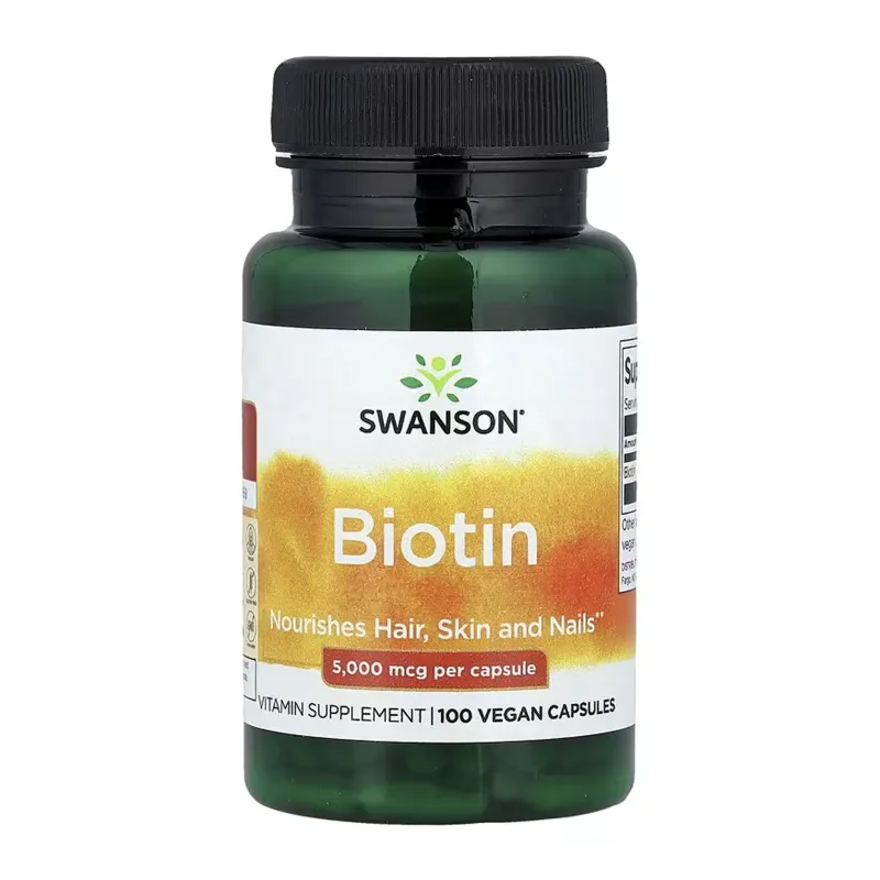 Swanson Biotin 5000 мкг, 100 капс.