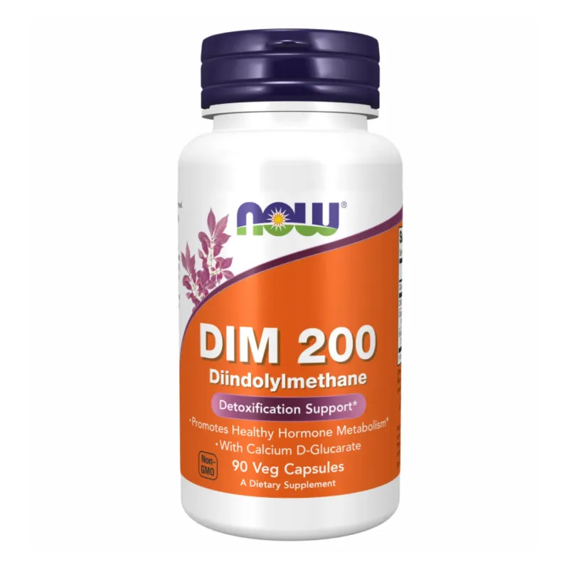 NOW Foods DIM 200 w/Calcium D-Glucarate, 90 вег. капс.