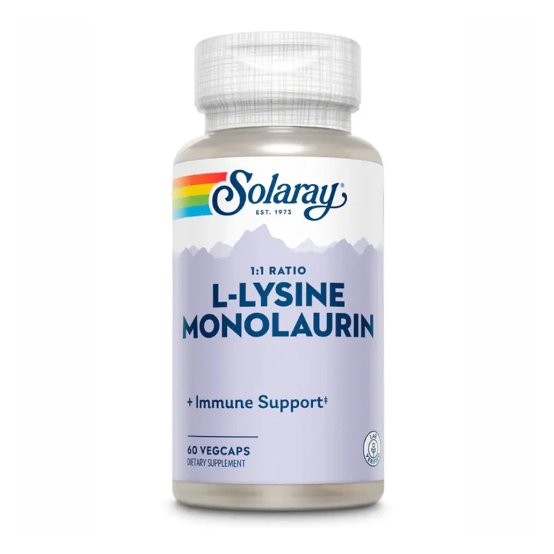 Solaray L-Lysine Monolaurin 1:1, 60 вег. капс.