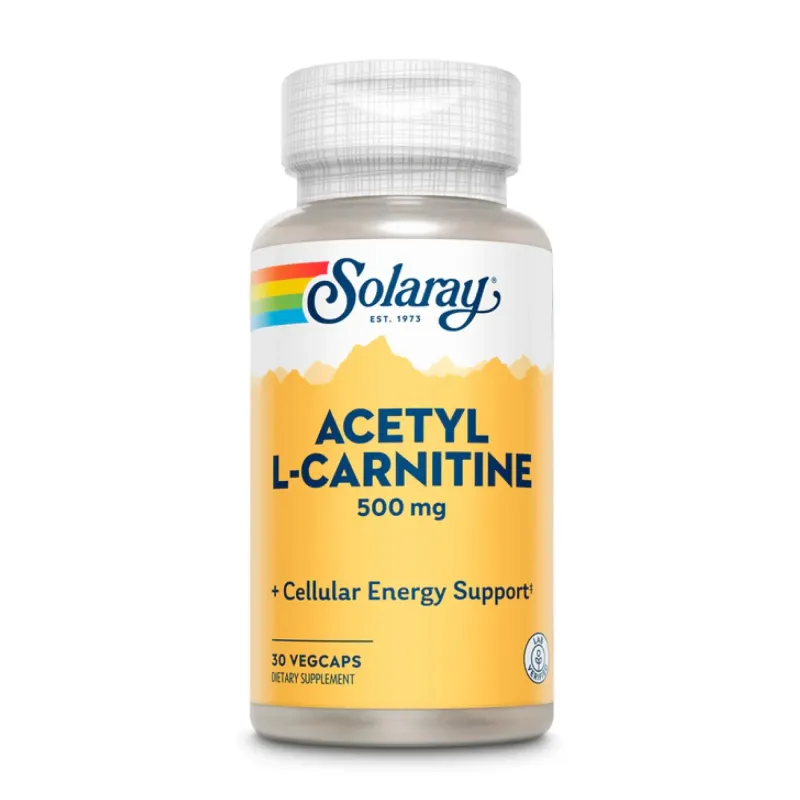 Solaray Acetyl L-Carnitine 500 мг, 30 вег. капс.