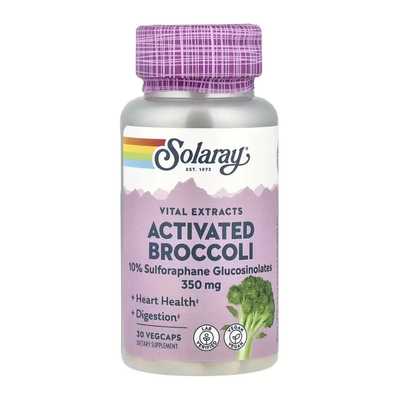 Solaray Activated Broccoli Seed Extracts 350 мг, 30 вег. капс.