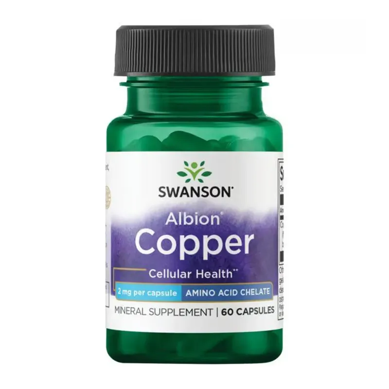Swanson Albion Copper 2 мг, 60 капс.