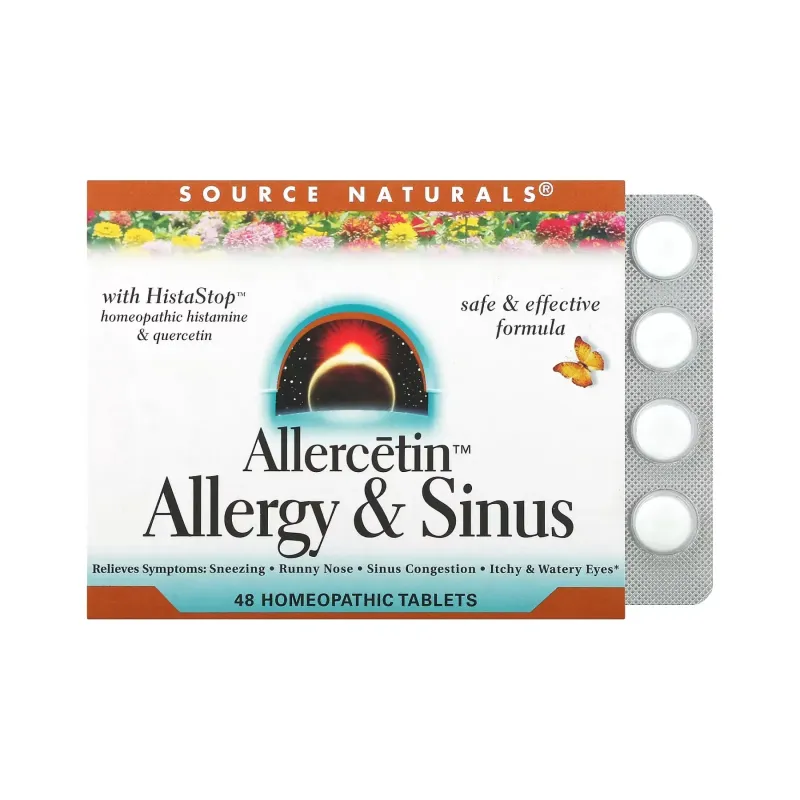 Source Naturals Allercetin™ Allergy & Sinus, 48 табл.