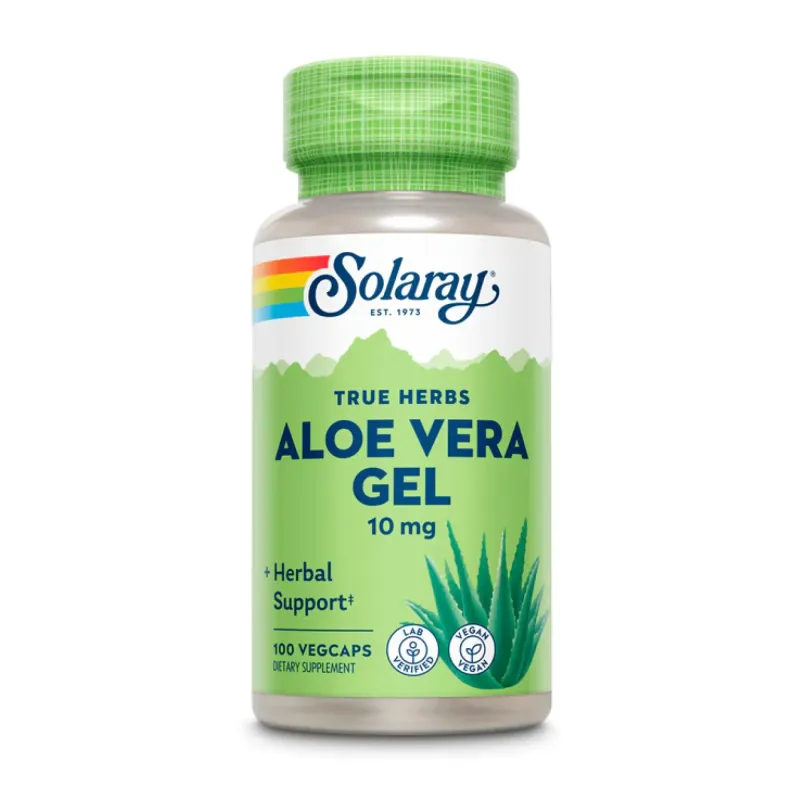 Solaray Aloe Vera Gel 10 мг, 100 вег. капс.