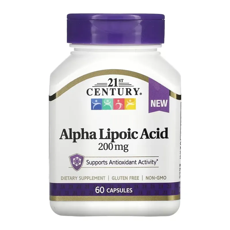 21st Century Alpha Lipoic Acid 200 мг, 60 капс.