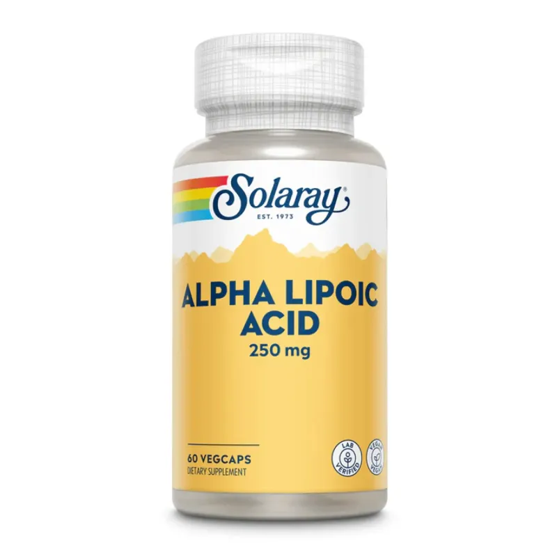 Solaray Alpha Lipoic Acid 250 мг, 60 вег. капс.