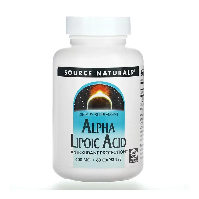 Source Naturals Alpha Lipoic Acid 600 мг, 60 капс.