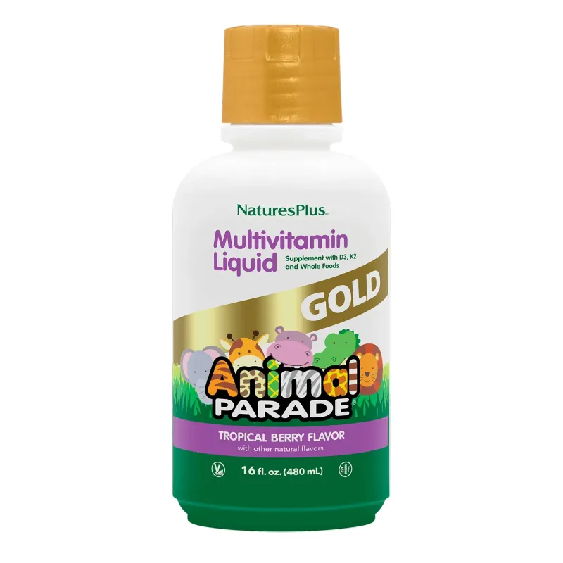 Nature's Plus Children’s Gold Multivitamin Liquid, 480 мл, Тропічні ягоди