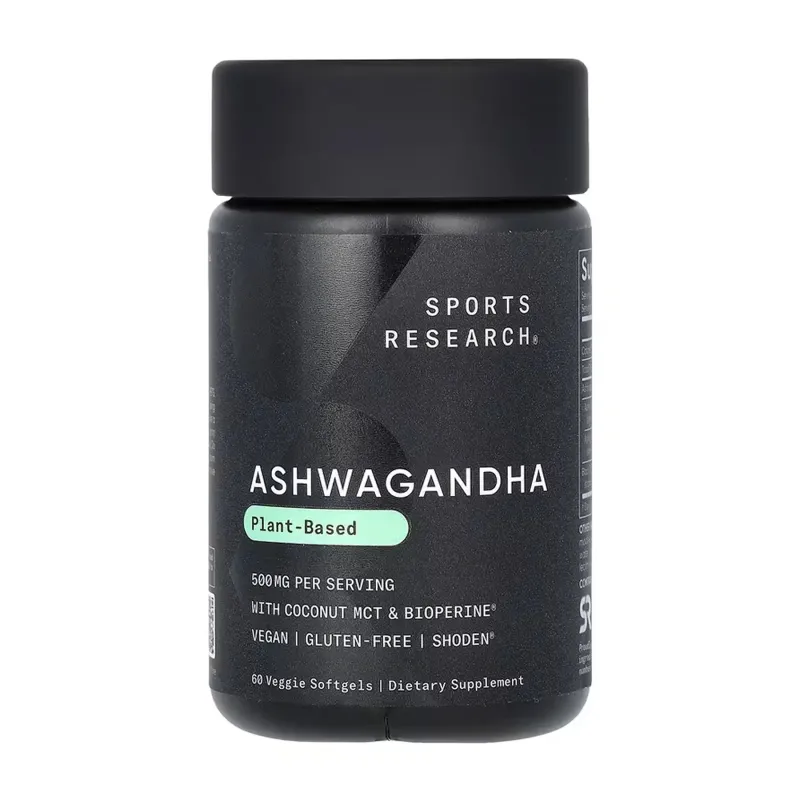 Sports Research Ashwagandha 500 мг, 60 вег. гел. капс.