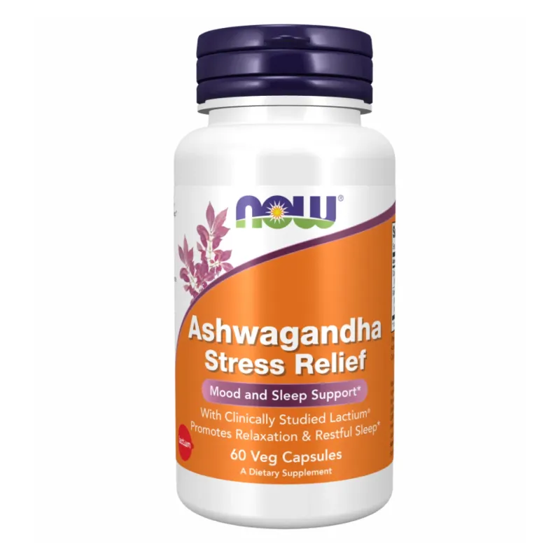NOW Foods Ashwagandha Stress Relief, 60 вег. капс.