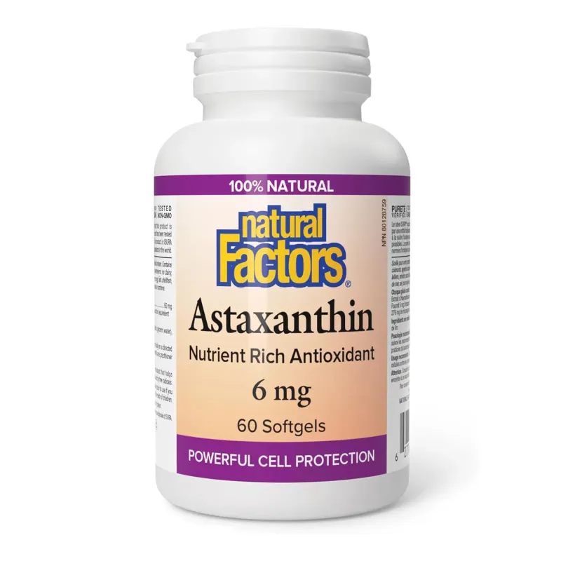 Natural Factors Astaxanthin 6 мг, 60 гел. капс.