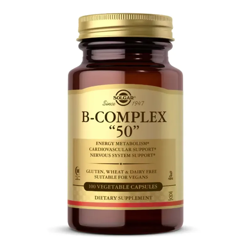 Solgar B-Complex "50", 100 вег. капс.