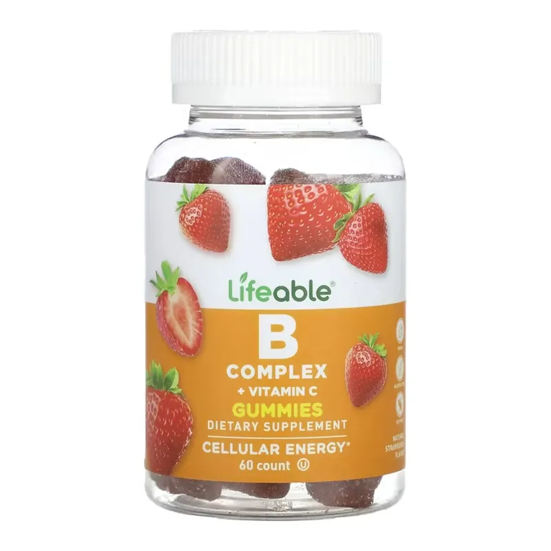 Lifeable B Complex + Vitamin C Adult, 60 жув. цукерок