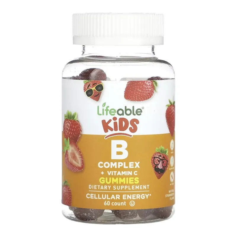 Lifeable B Complex + Vitamin C Kids, 60 жув. цукерок
