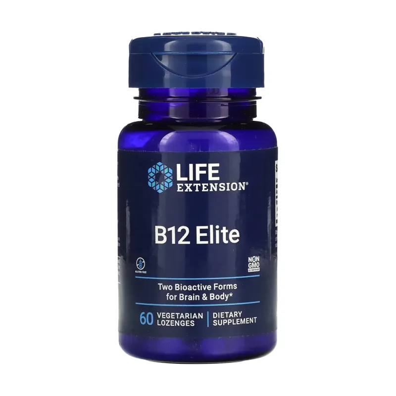 Life Extension B12 Elite, 60 вег. капс.