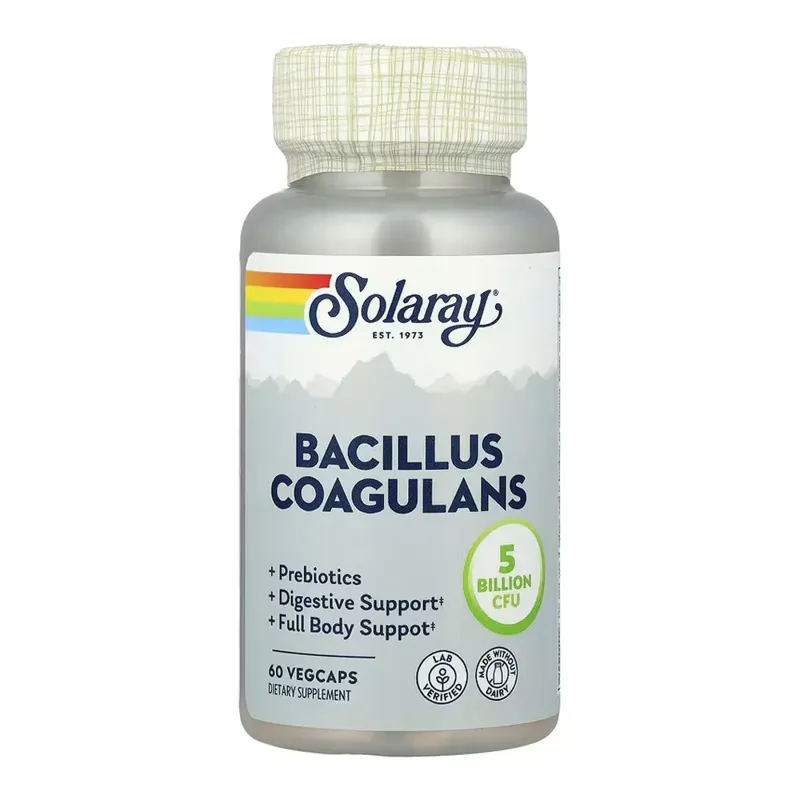 Solaray Bacillus Coagulans 5 Billion CFU, 60 вег. капс.