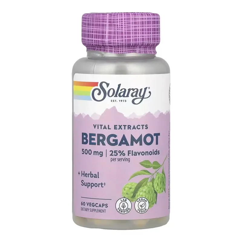 Solaray Bergamot Advanced Formula 500 мг, 60 вег. капс.