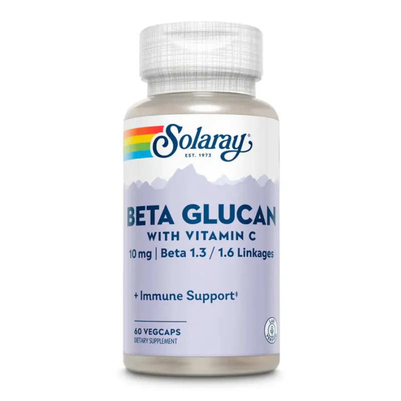 Solaray Beta Glucan with Vitamin C 10 мг, 60 вег. капс.