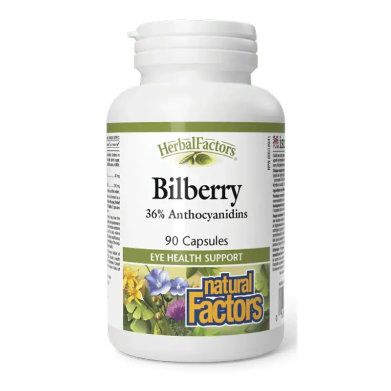 Natural Factors Bilberry 40 мг, 90 капс.