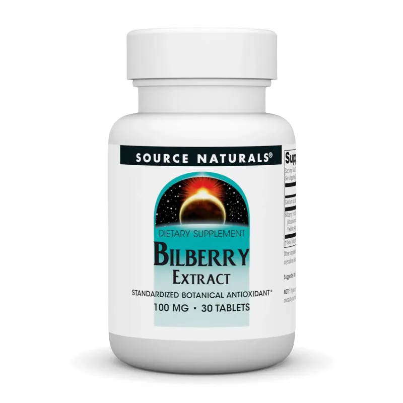 Source Naturals Bilberry Extract 100 мг, 30 табл.