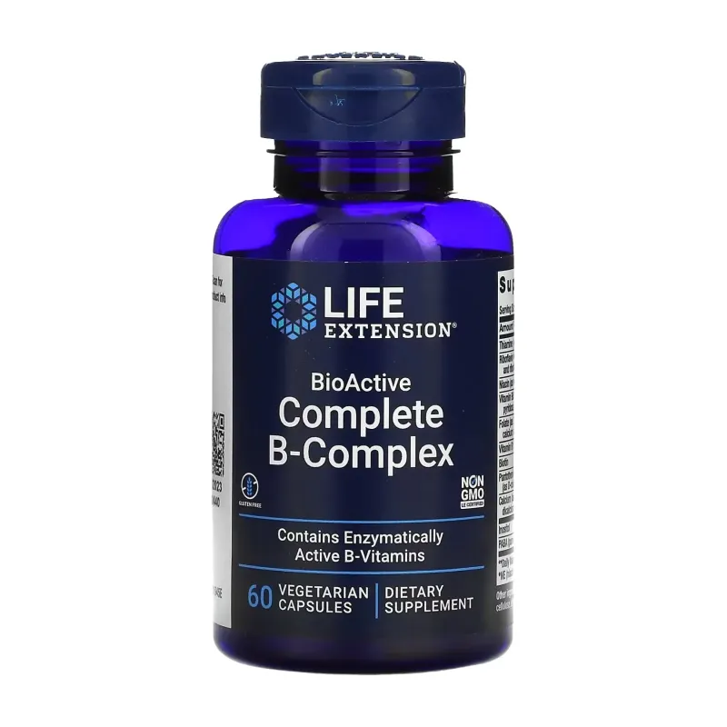 Life Extension BioActive Complete B-Complex, 60 вег. капс.