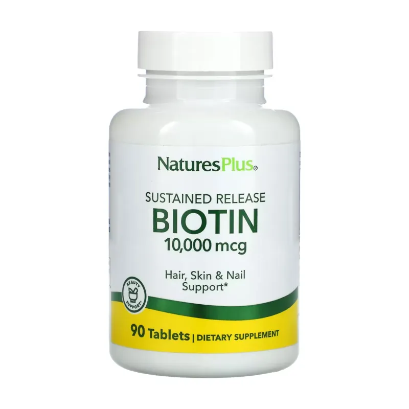 Nature's Plus Biotin 10000 мкг, 90 табл.