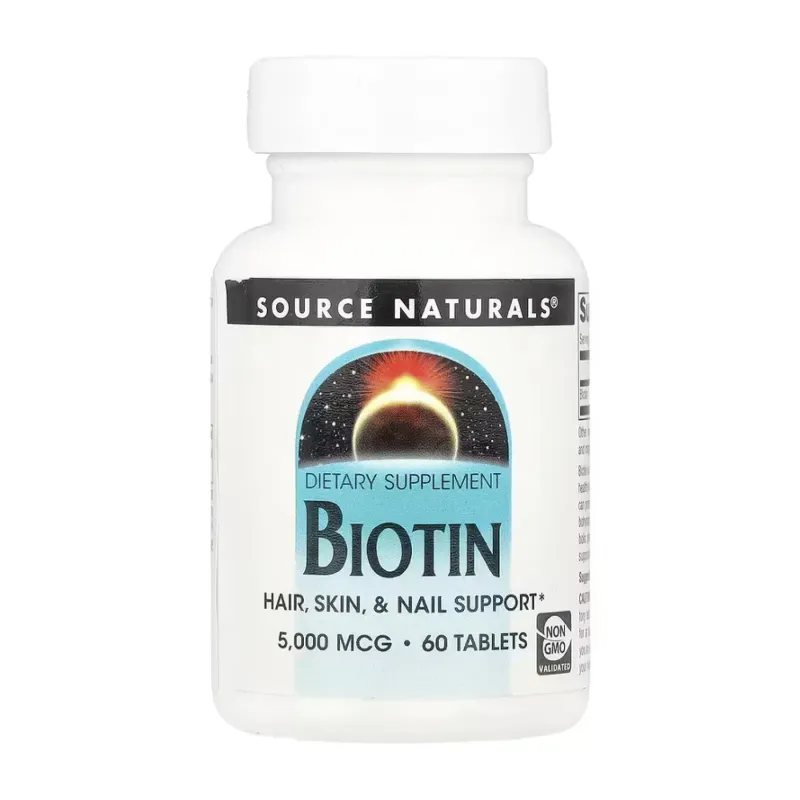 Source Naturals Biotin 5000 мкг, 60 табл.