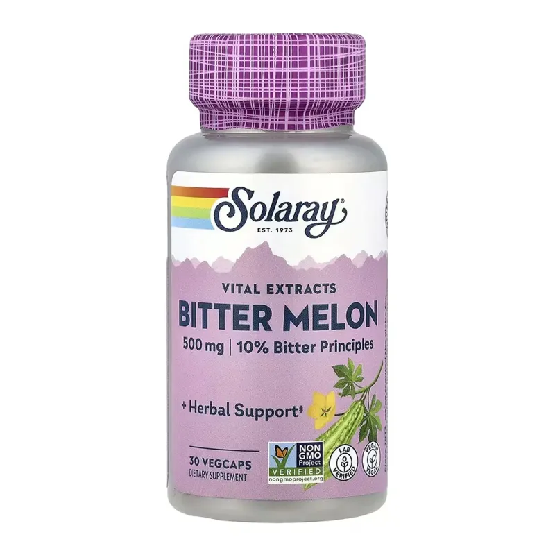 Solaray Bitter Melon Fruit Extract 10% 500 мг, 30 вег. капс.