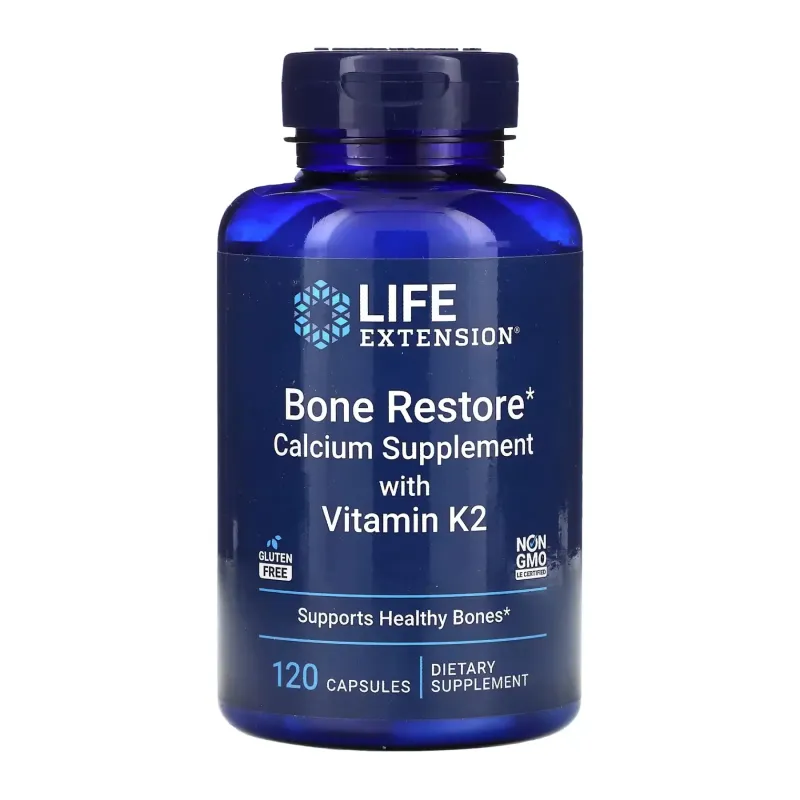 Life Extension Bone Restore with Vitamin K2, 120 капс.