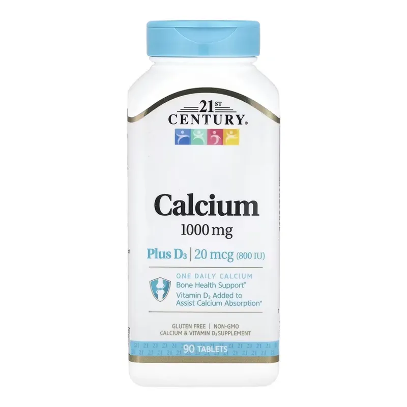 21st Century Calcium 1000 мг + D3, 90 табл.