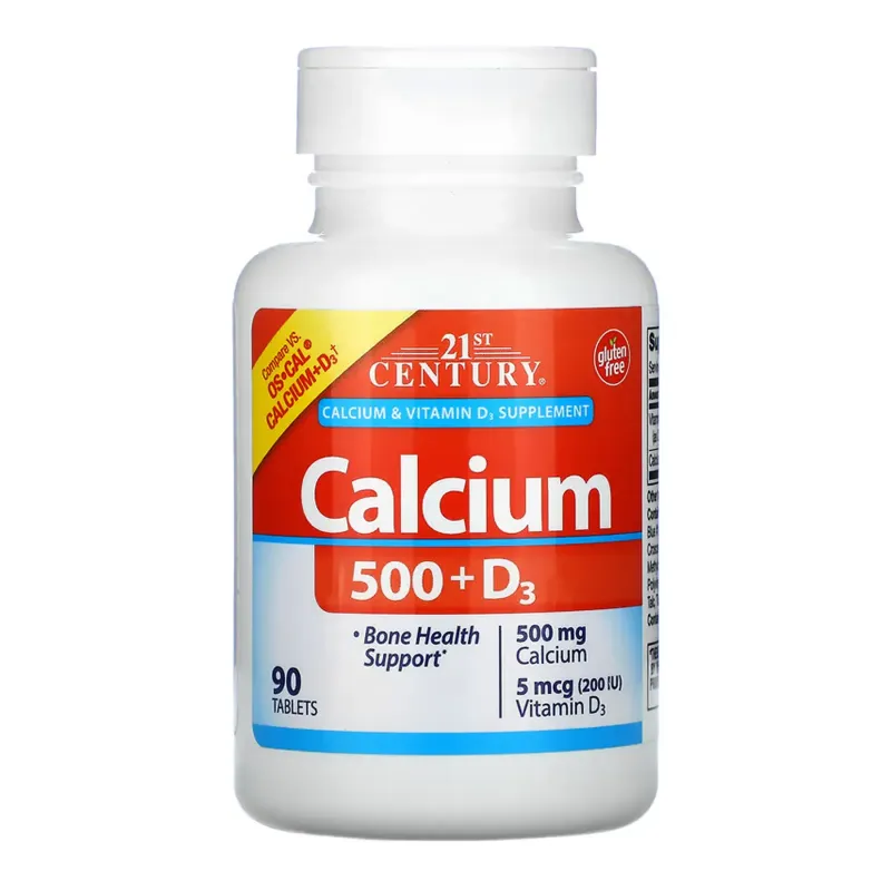 21st Century Calcium 500 мг + D3, 90 табл.